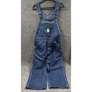 VTG Liberty Overalls Mens 36x20 Blue Denim Bibs WorkWear‎ Farmer Carpenter Work
